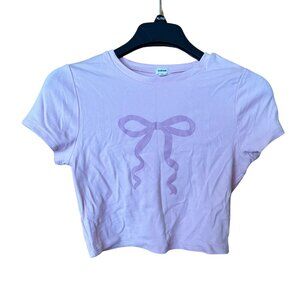 GARAGE Pink Bow Baby Tee
